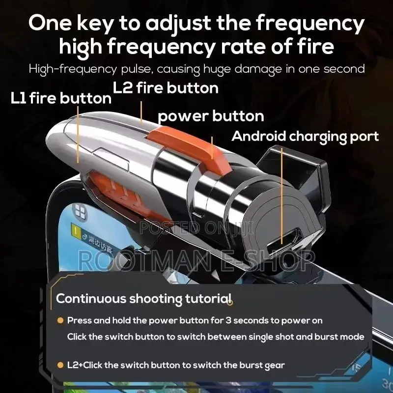 Memo Ak06 Gaming Trigger Phone Game Pubg Mobile Controller Android Ios