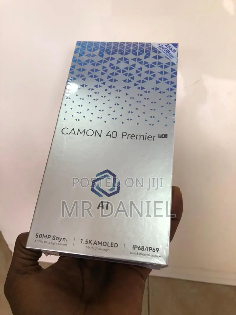 New Tecno Camon 40 Premier 5G 256 GB Black