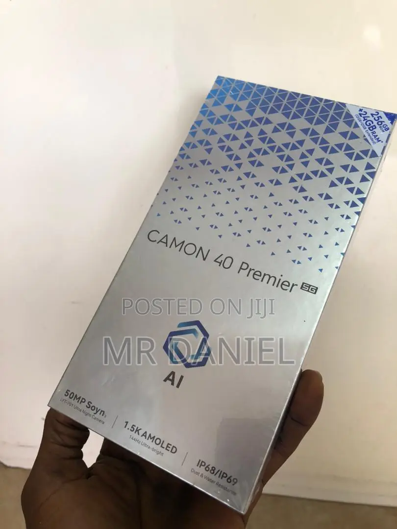 New Tecno Camon 40 Premier 5G 256 GB Black