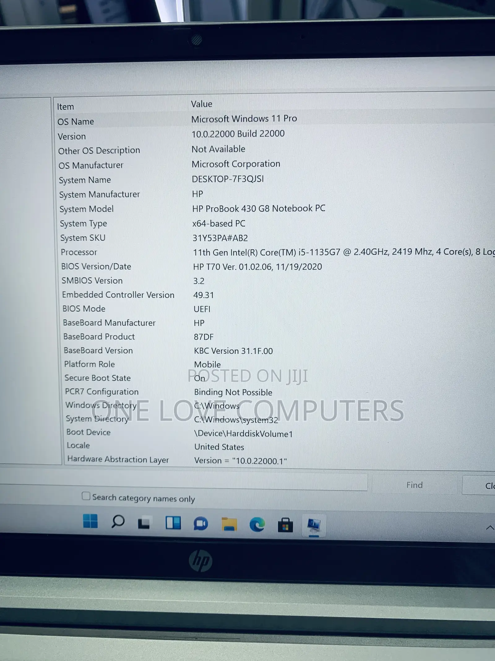 Laptop HP ProBook 430 G8 16GB Intel Core i5 SSD 256GB