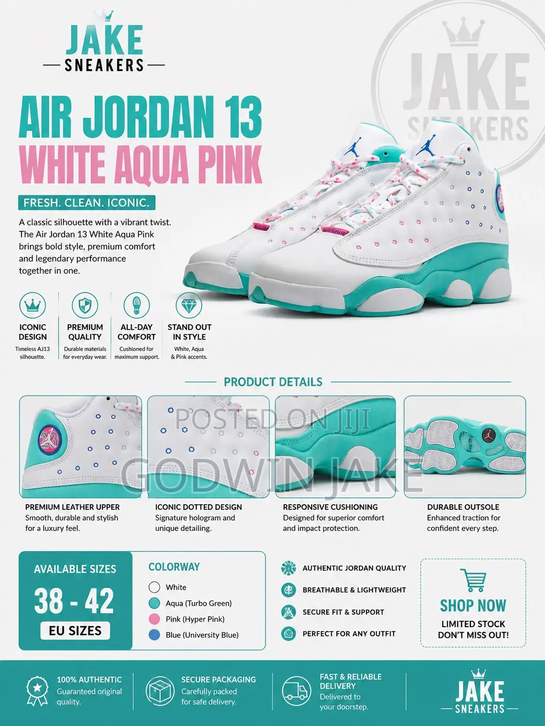 Air Jordan 13 Retro “Aurora Green” – Gs Colorway