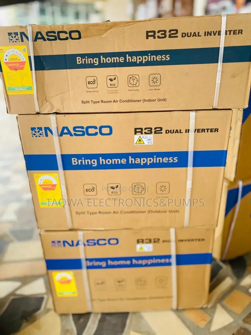 Nasco 1.5hp Nas-A12inv-X-R32 Dual Inverter Air Conditioner