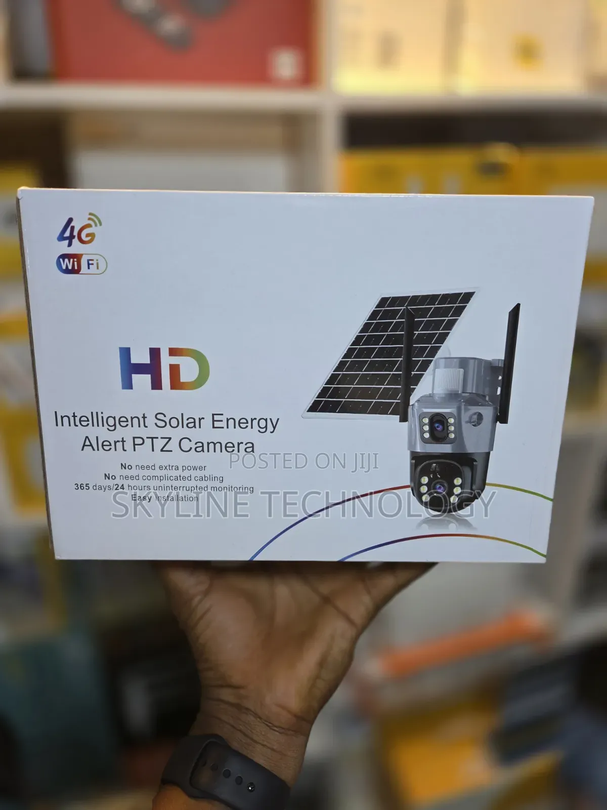 Authentic 4g Dual Lens Solar Powered Security Camera.