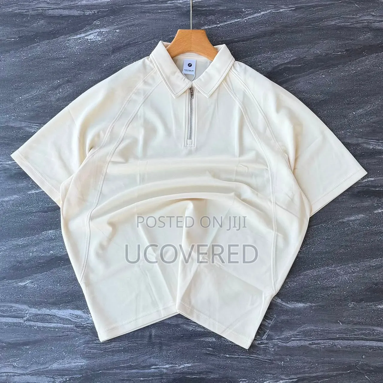 Half-Zip/Button Jersey-Knit Polo Shirt