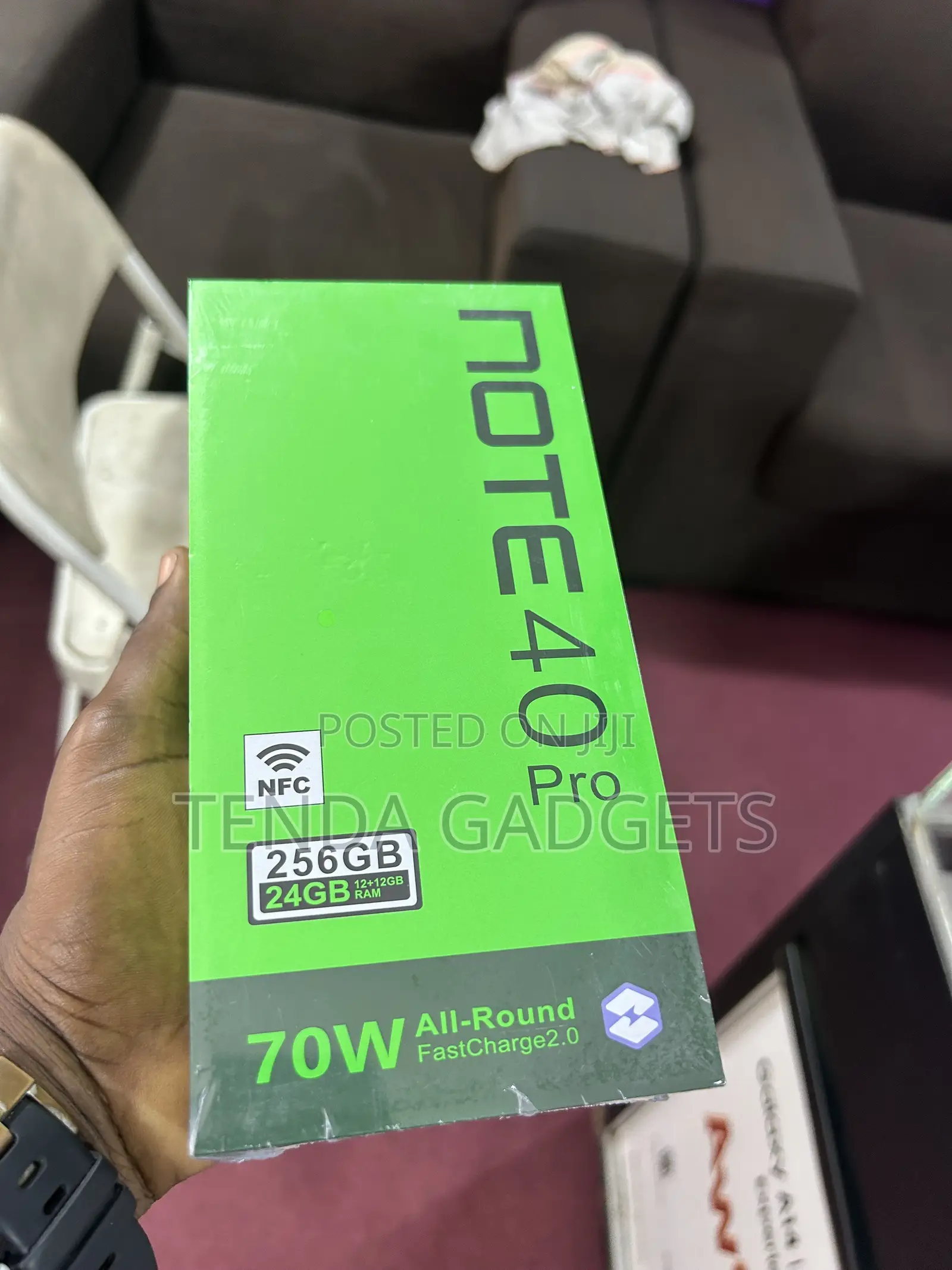 New Infinix Note 40 Pro 256 GB Black