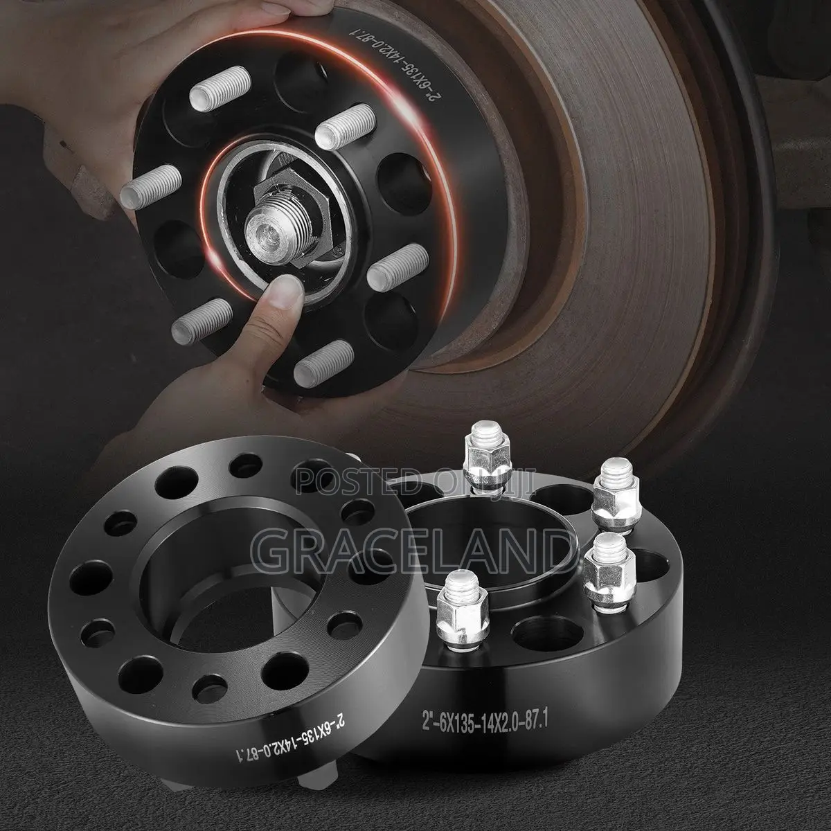 1.5inch (38mm) Spacers 4in1 6x135 Wheel for 2015-2024 Ford-F150 Ram150