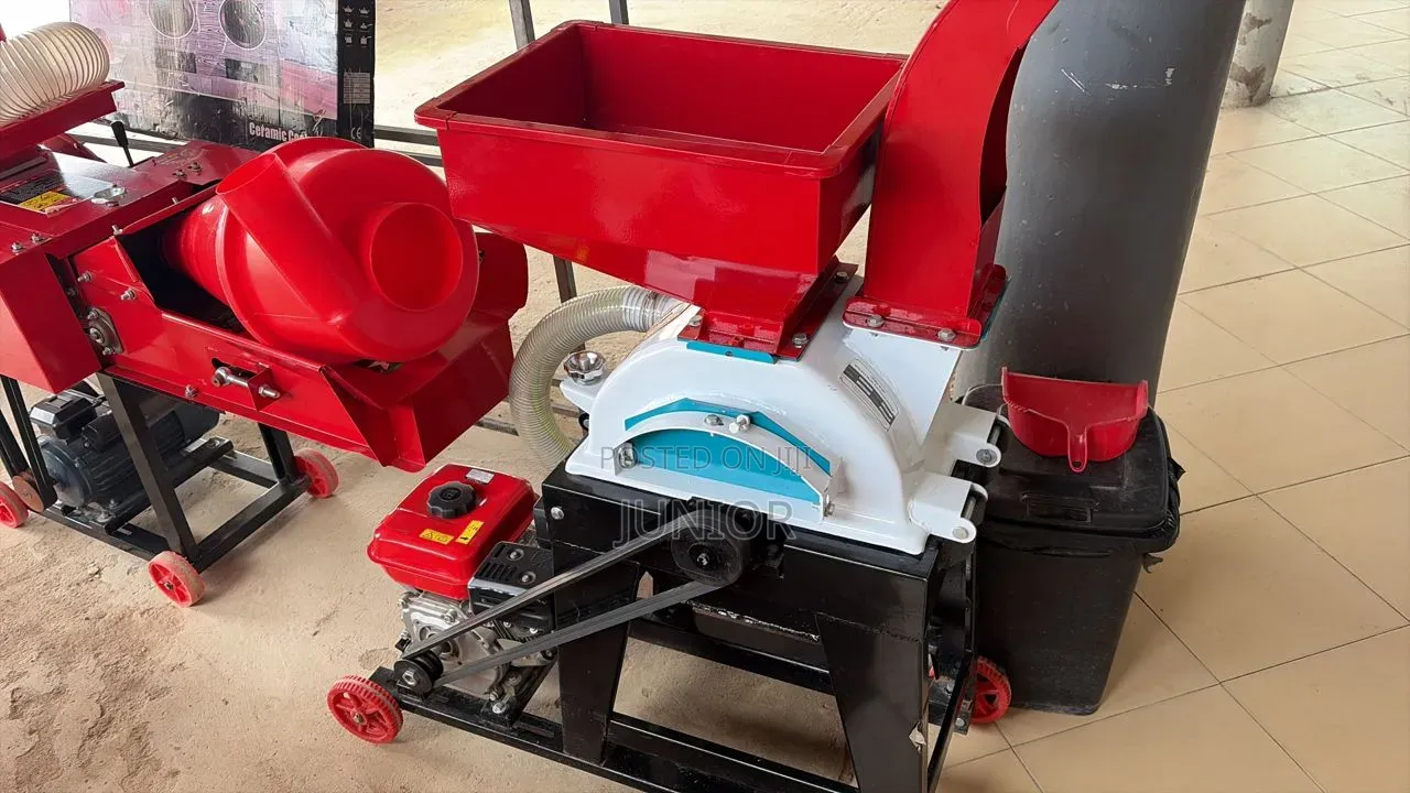 Gasoline 2 in 1, Self Sucking Grinder Chaff Cutter Machine