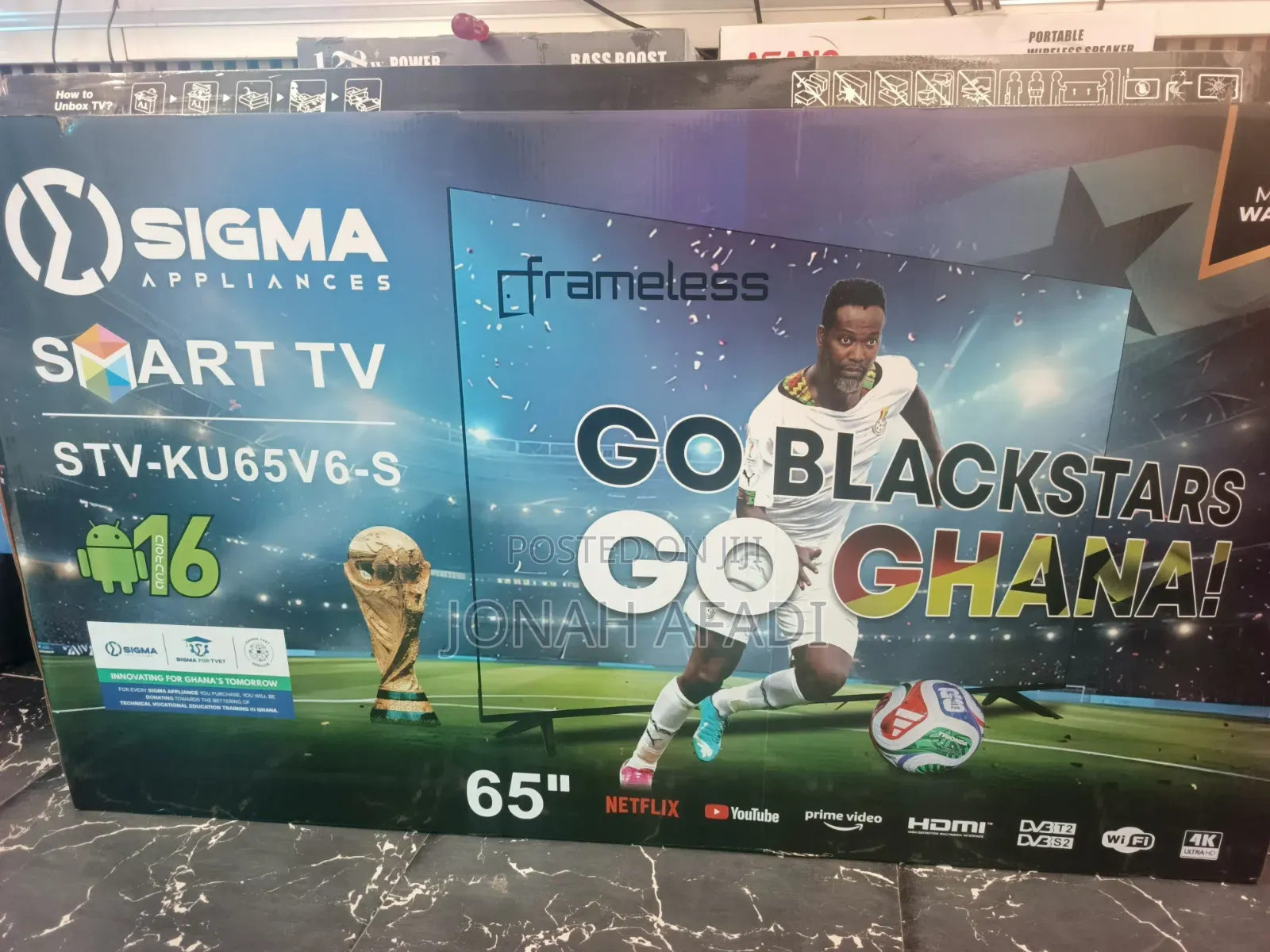 Sigma 65 Android Smart Frameless Led Tv| Youtube, Netflix