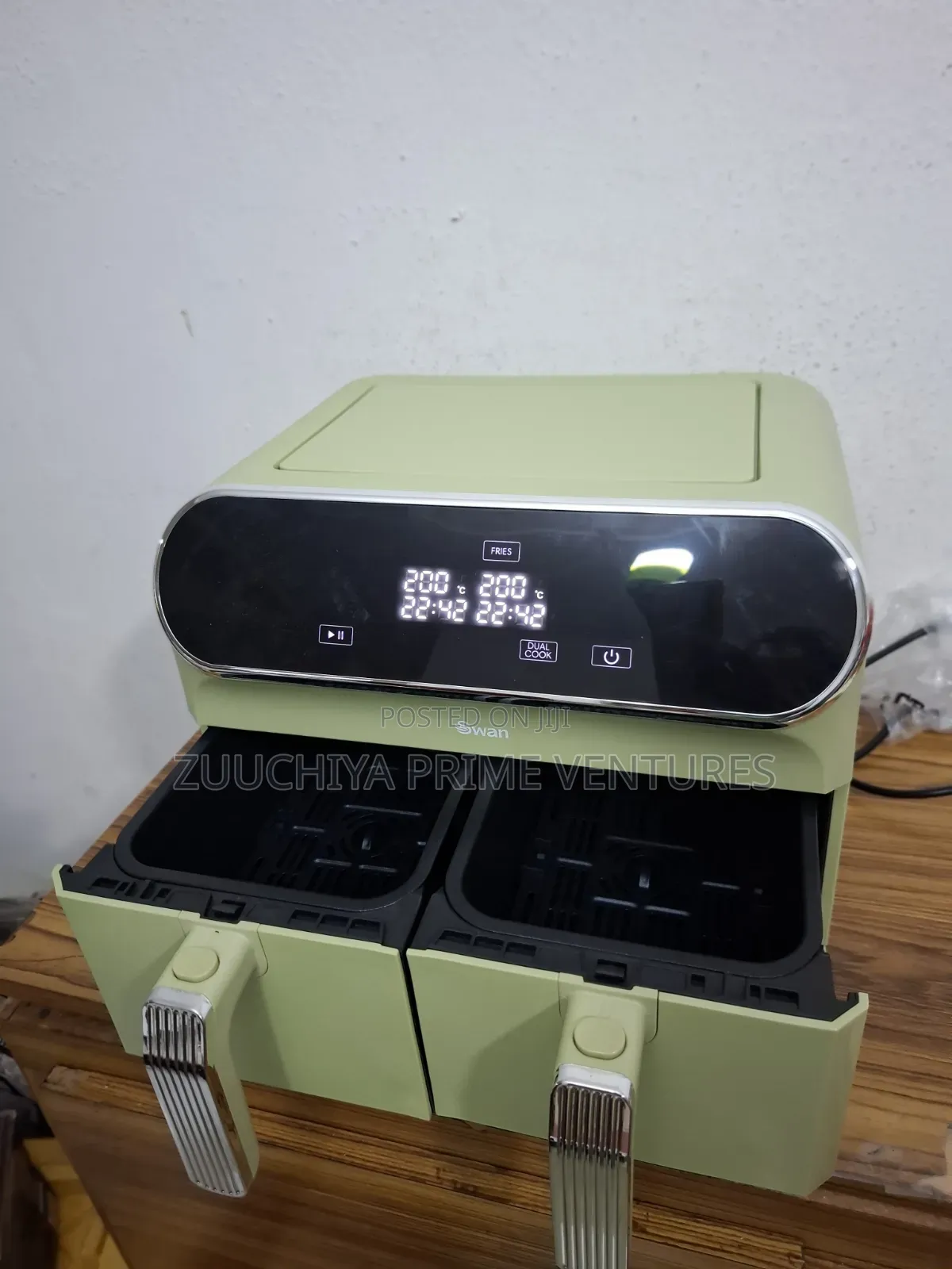 Swan 8.L Retro Dual Basket Digital Air Fryer From Uk