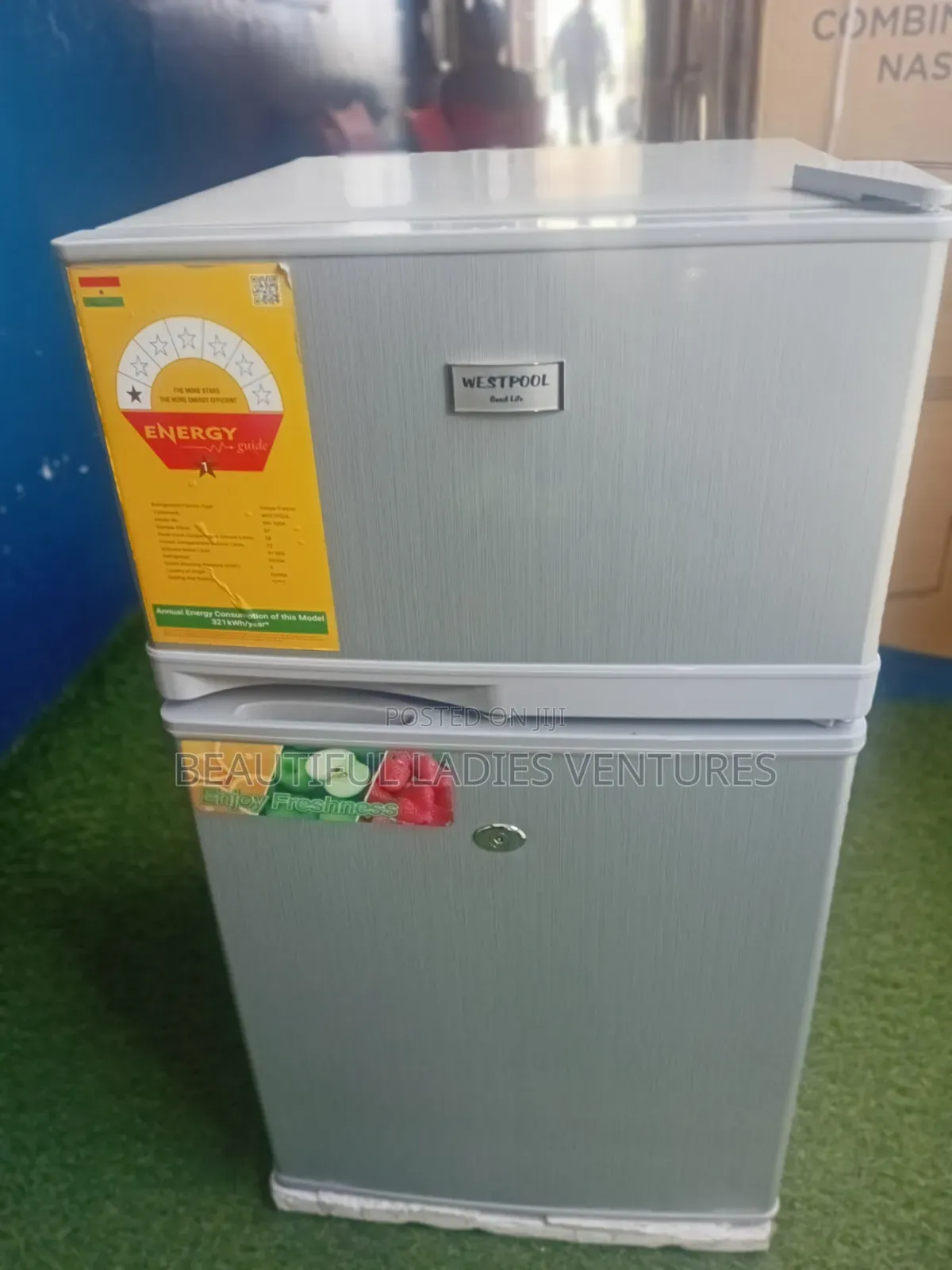 Westpool Compact Silver Refrigerator