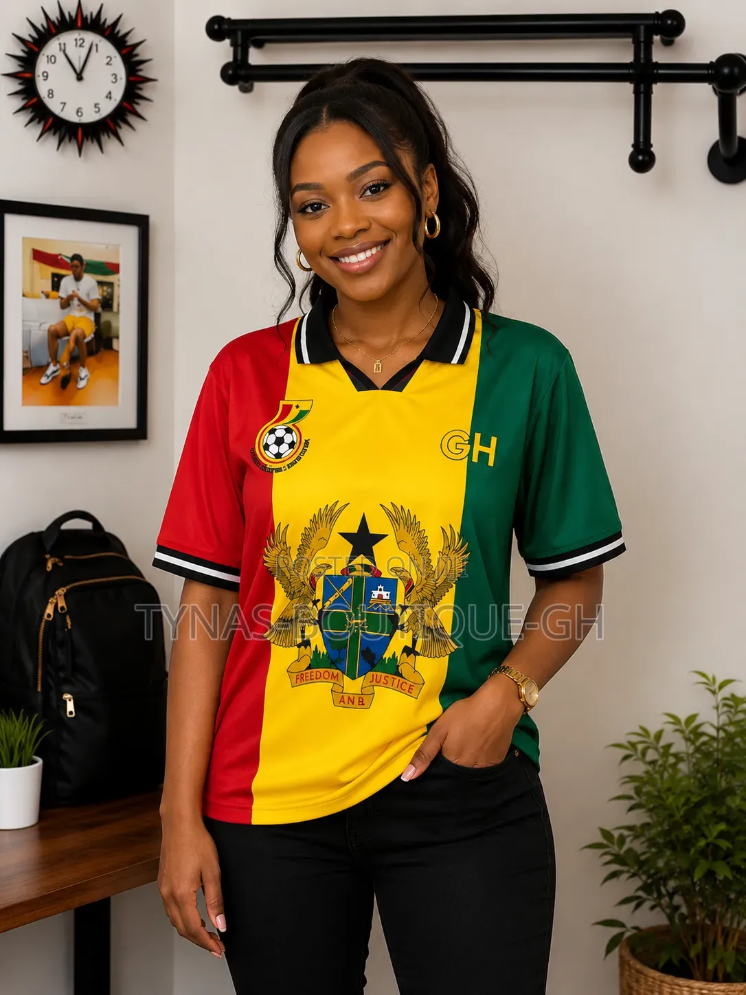 Coat of Arms Jersey Ghana M,L Xl XXL XXXL