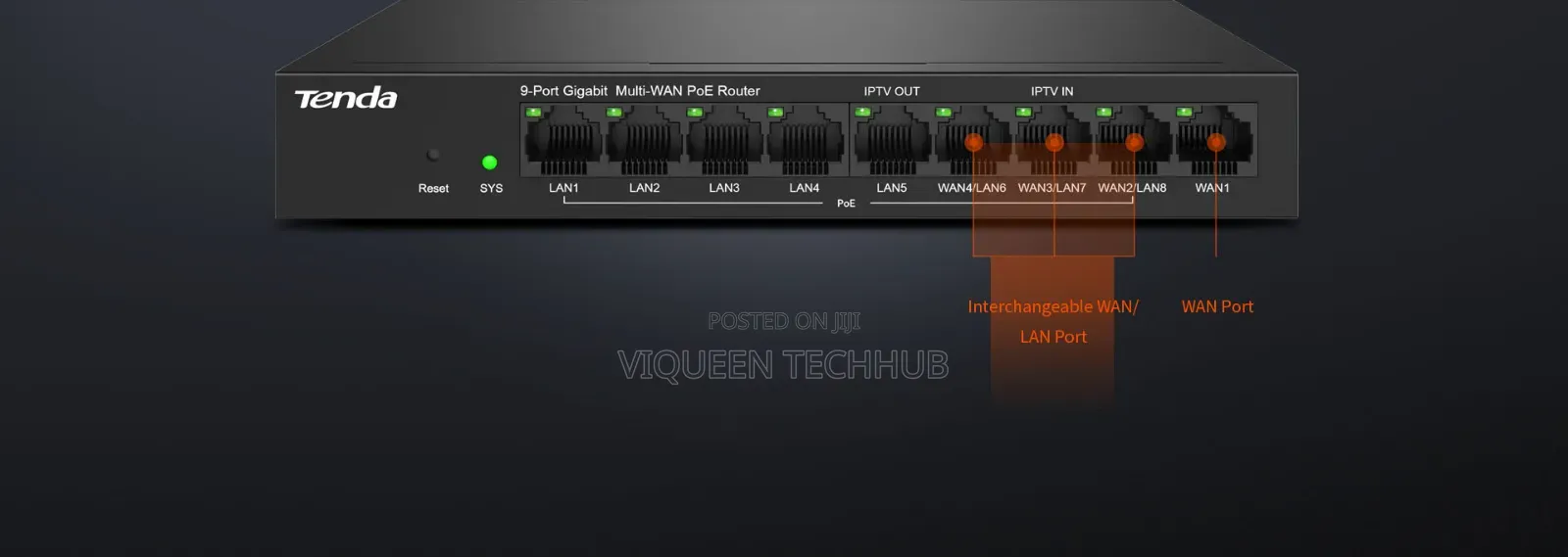 9 Port Cloud-Managed Poe