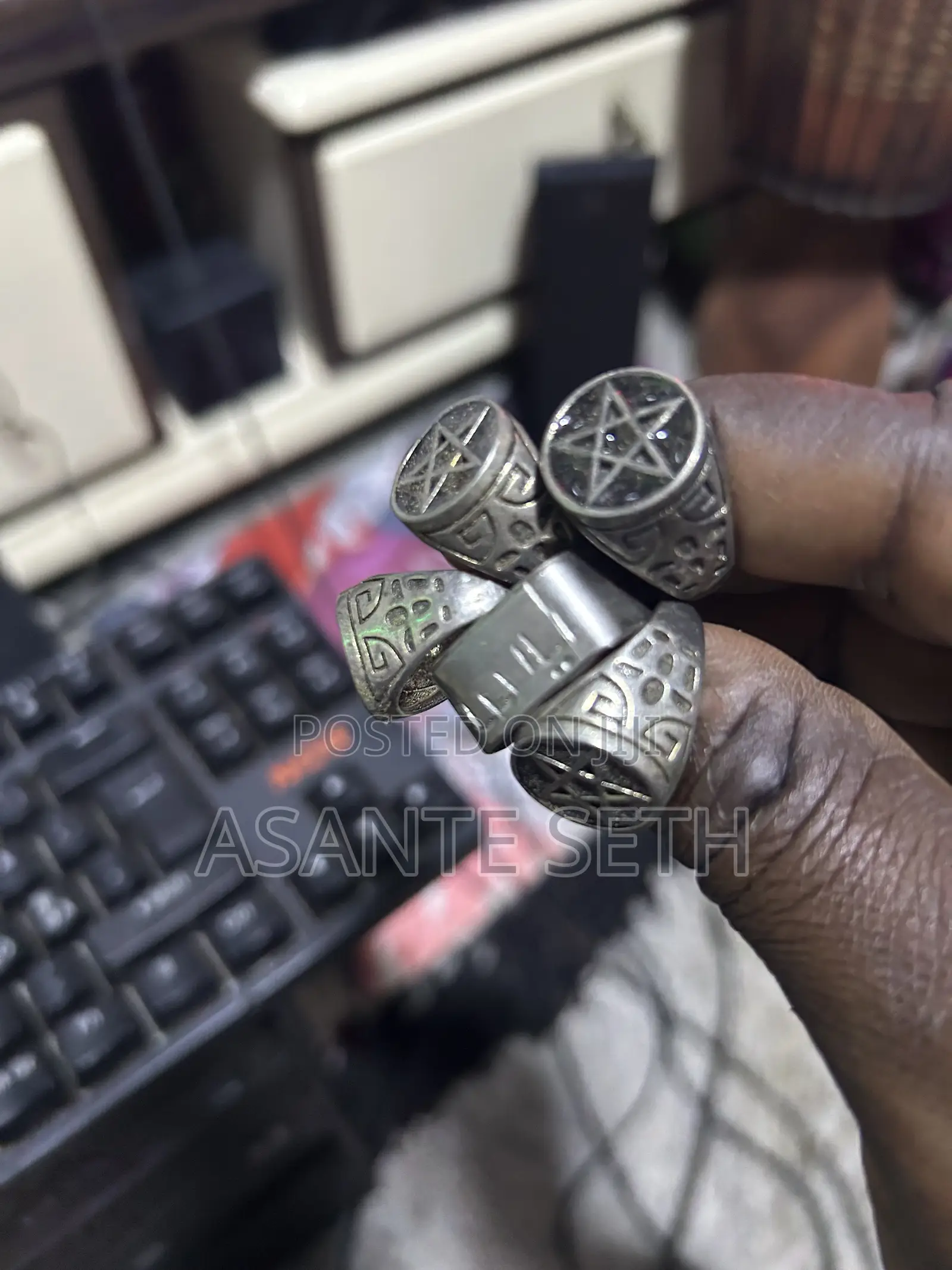 Very Powerful Star Ring for Spiritual Benefit /Protection Against Evil