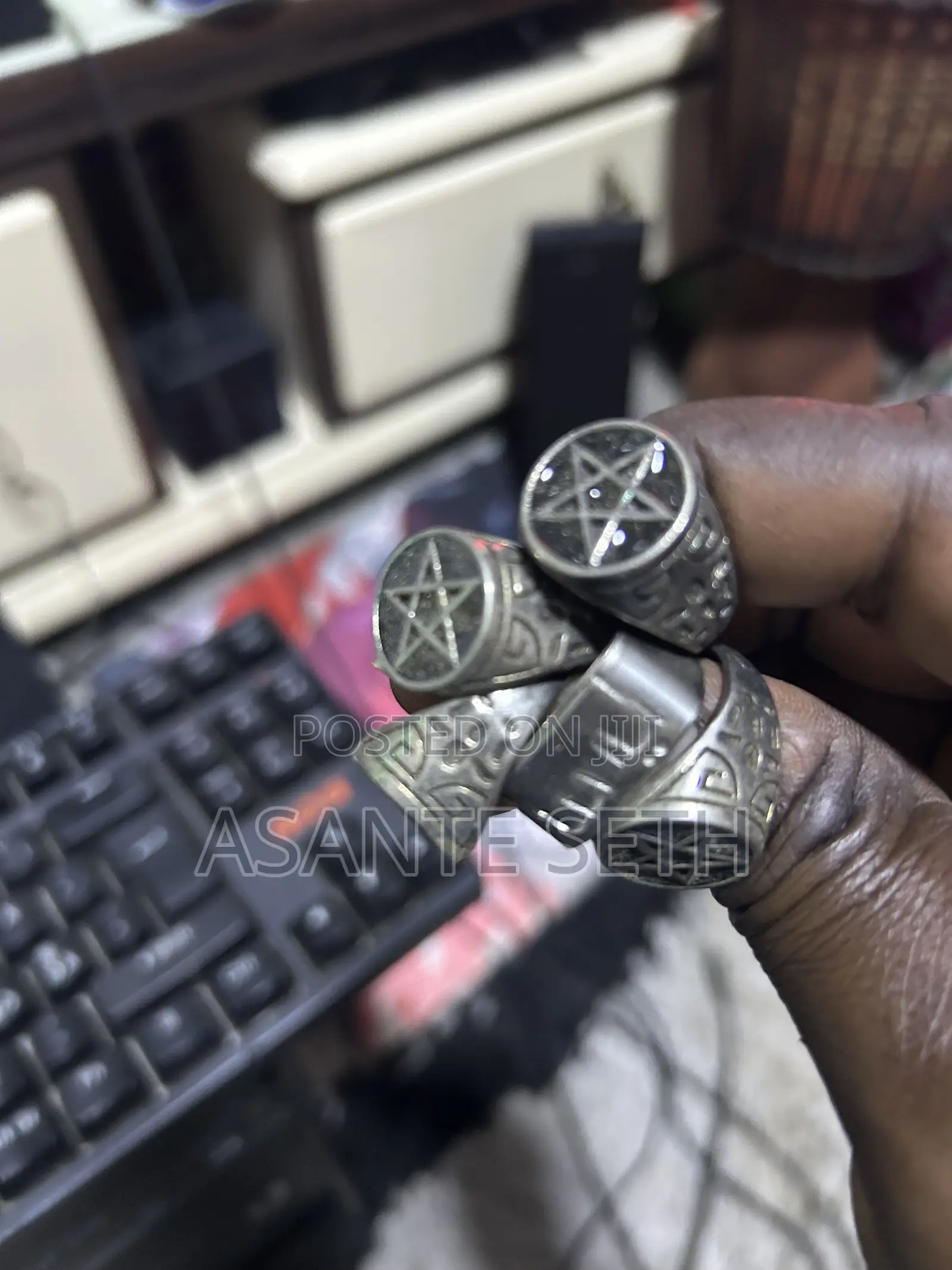 Very Powerful Star Ring for Spiritual Benefit /Protection Against Evil