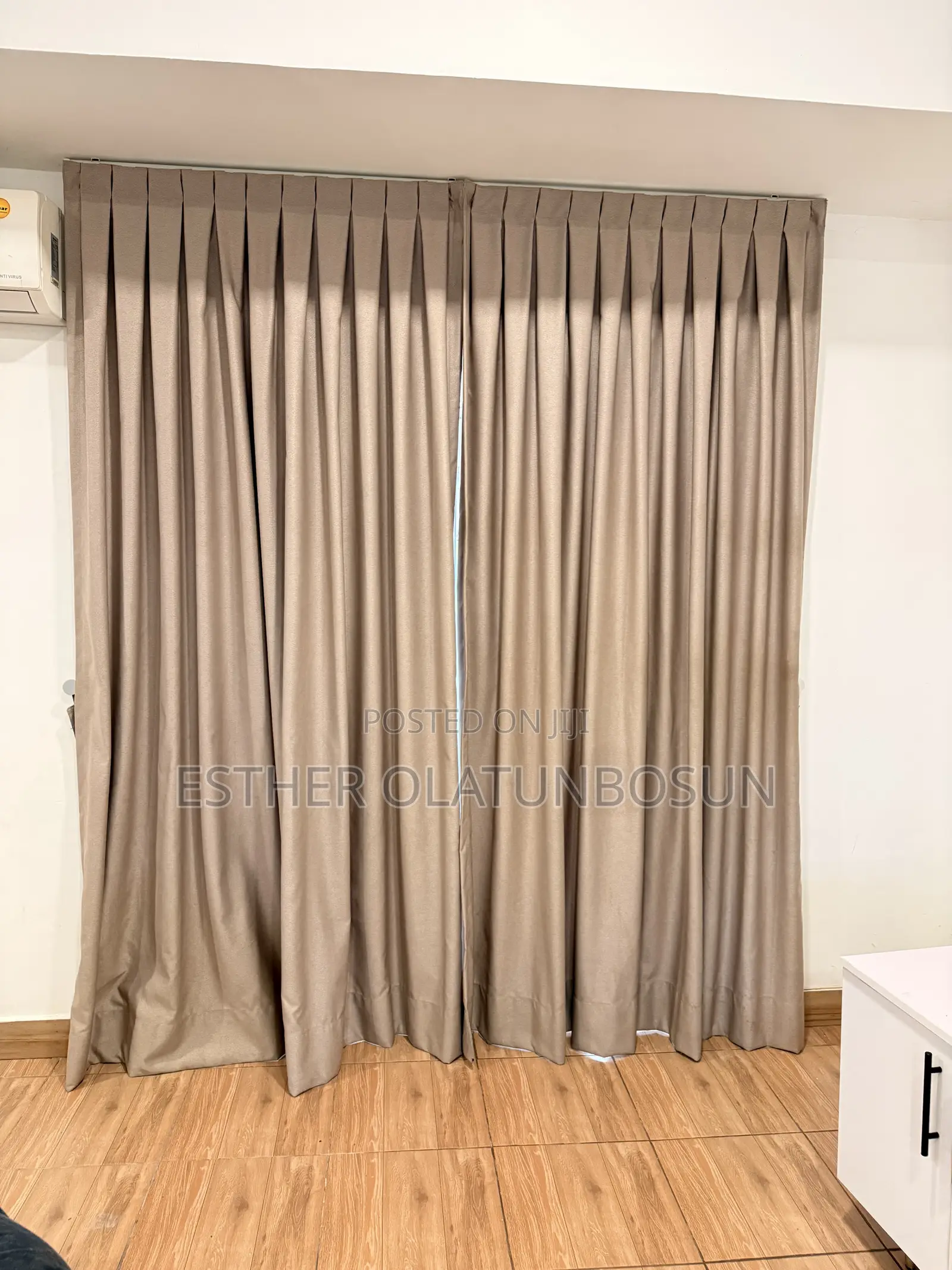 2 in 1 Customised Curtains With White Transparent Voile