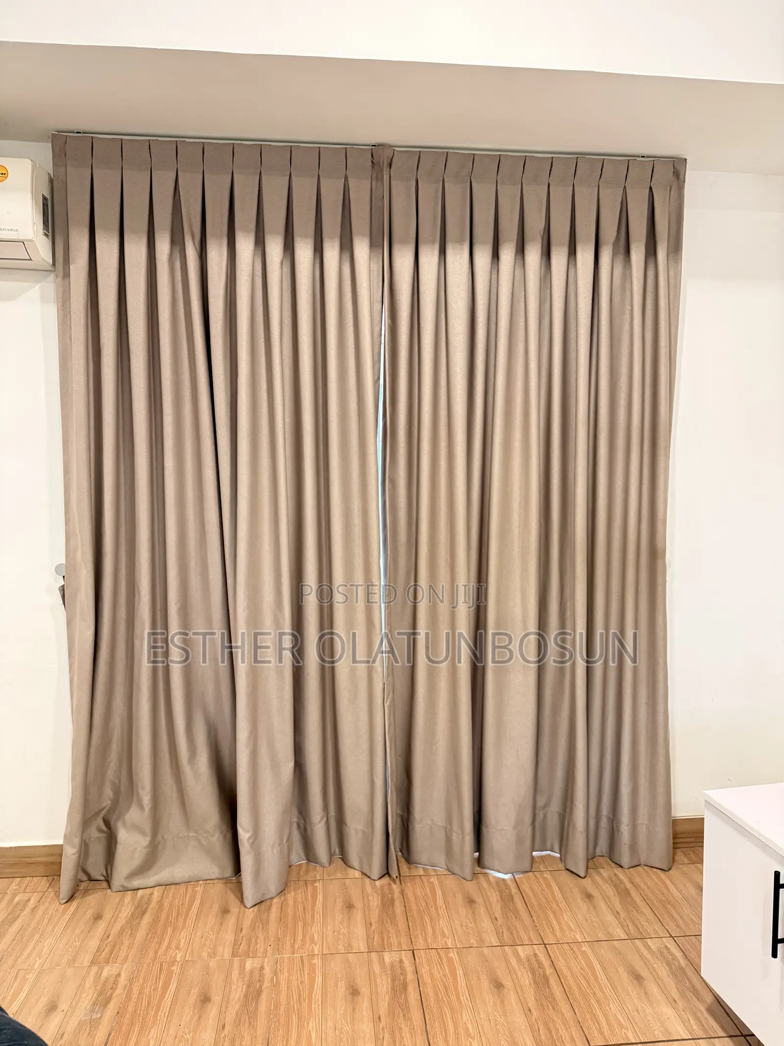 2 in 1 Customised Curtains With White Transparent Voile