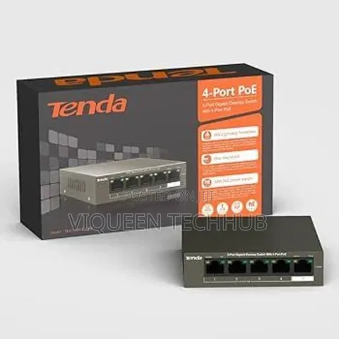 Tenda 5 Port Cloud Managed Poe
