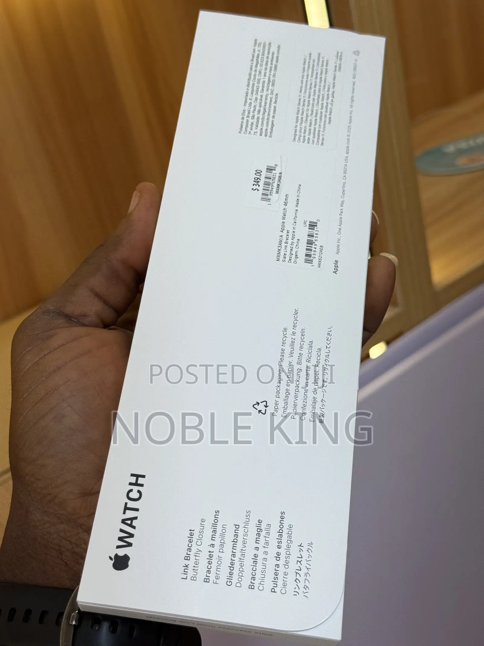 Apple Watch Series 11 46mm GPS With Slate Link Bracelet