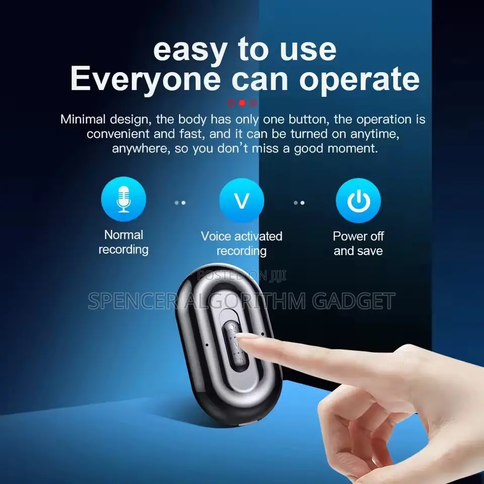 Magnetic Ornament Hd Voice Recorder 50hrs After Charge