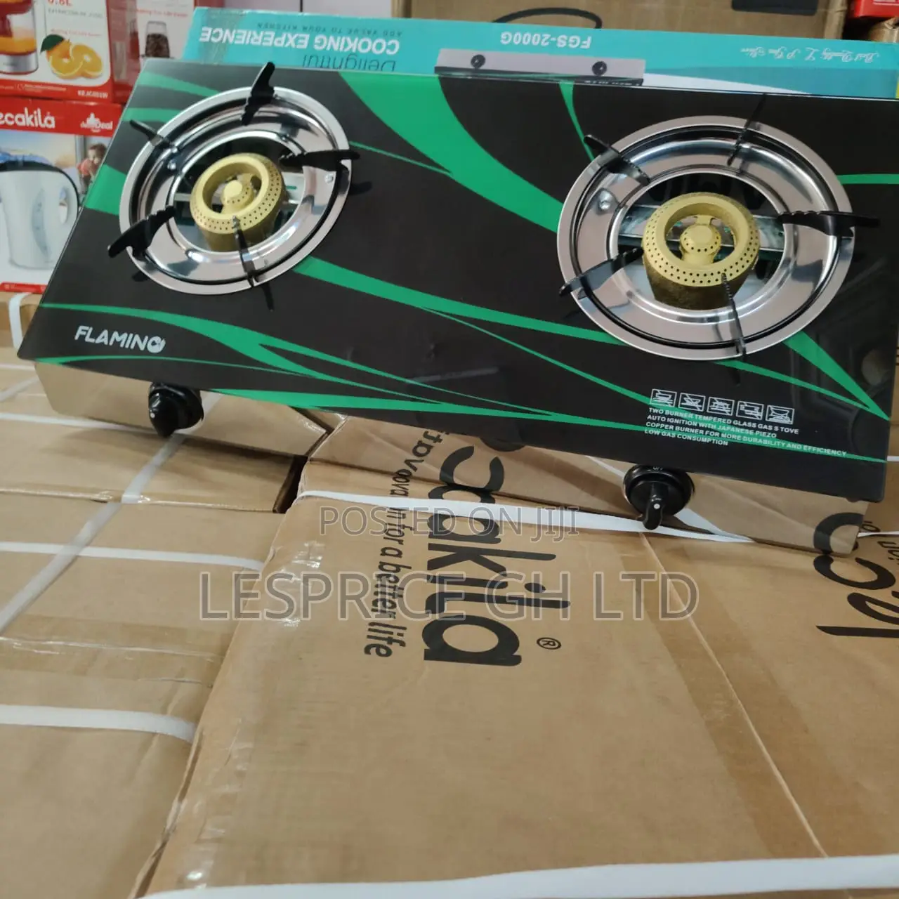 Mega Price Drop on Our Authentic 2 Burner Glass Top Flamino Gas Stove