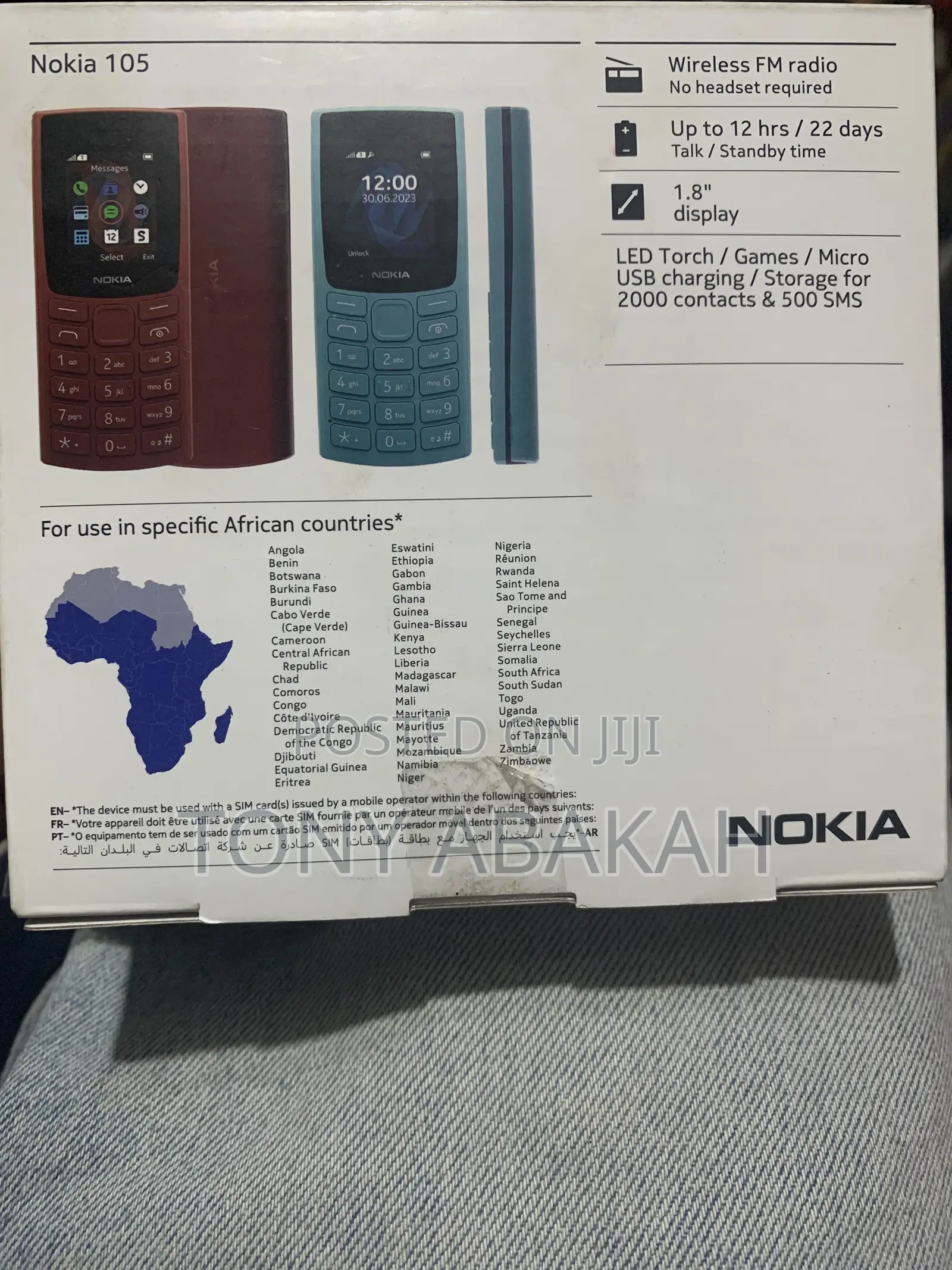 New Nokia 105 Black