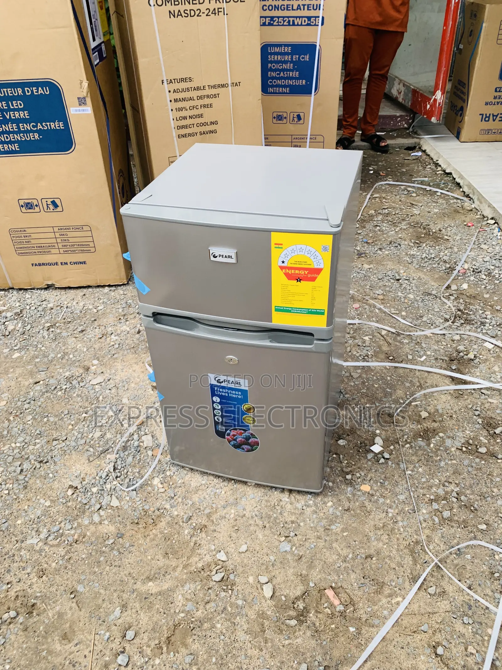 Lovely New Double Door Pearl Pf-235t Fridge