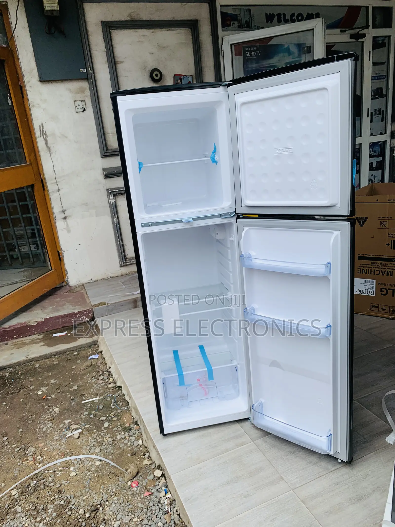 High Quality Pearl Fridge Pf-262tix Double Door Dark Grey