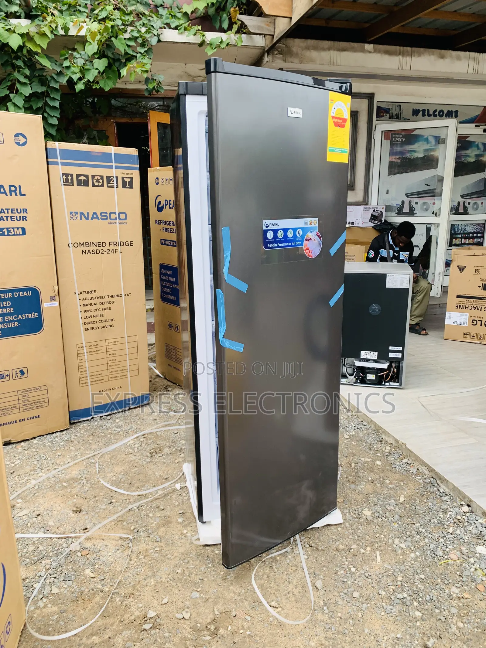 Lovely New Dark Grey Freezer Upright So Gel Door Puf-370 Pearl