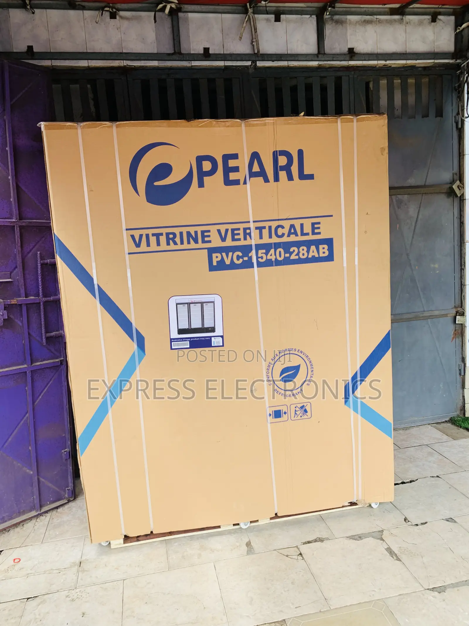 Ultra Modern Three Door Pearl PVC-1540 Display Fridge