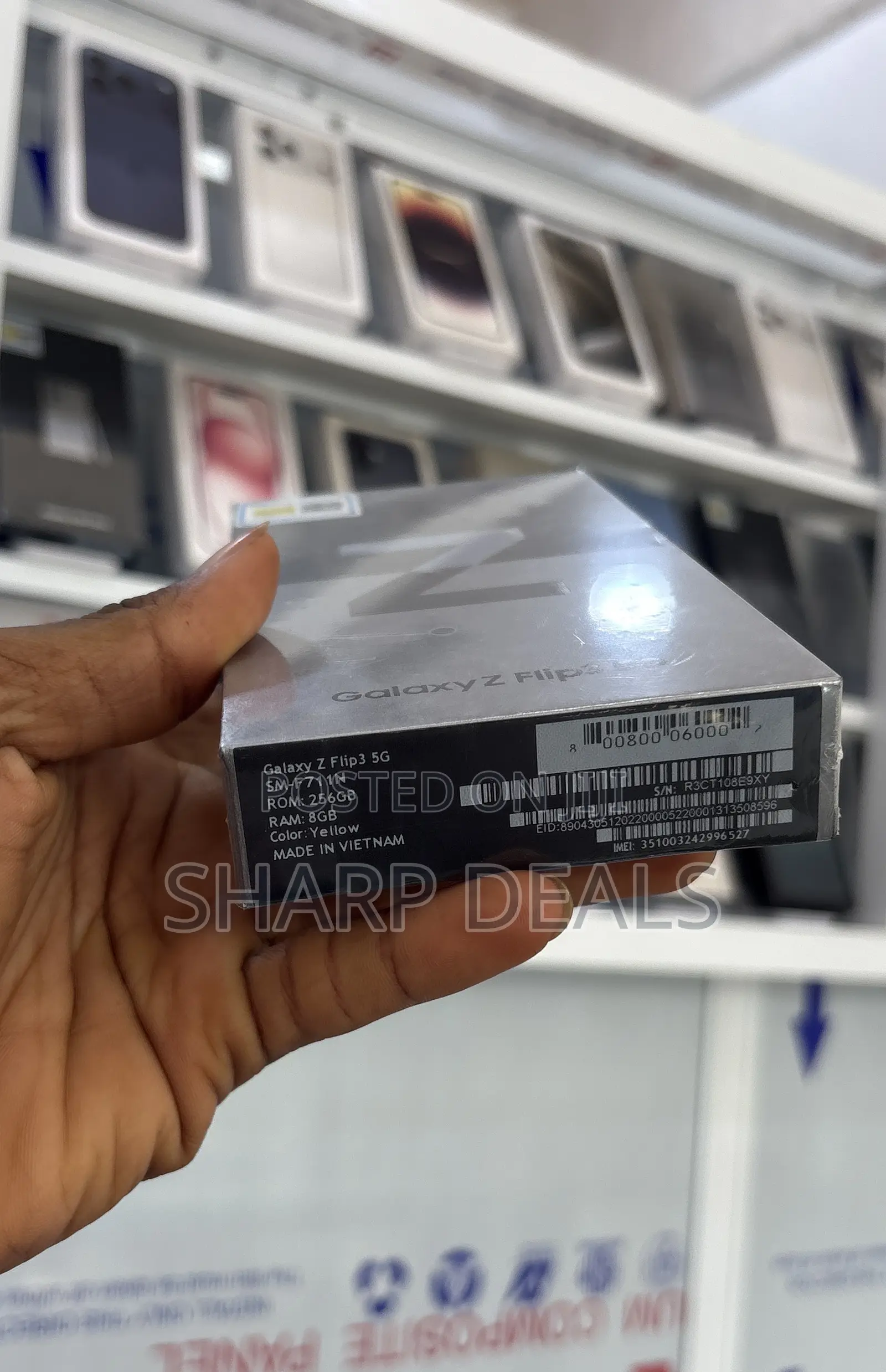 New Samsung Galaxy Z Flip3 5G 256 GB Yellow