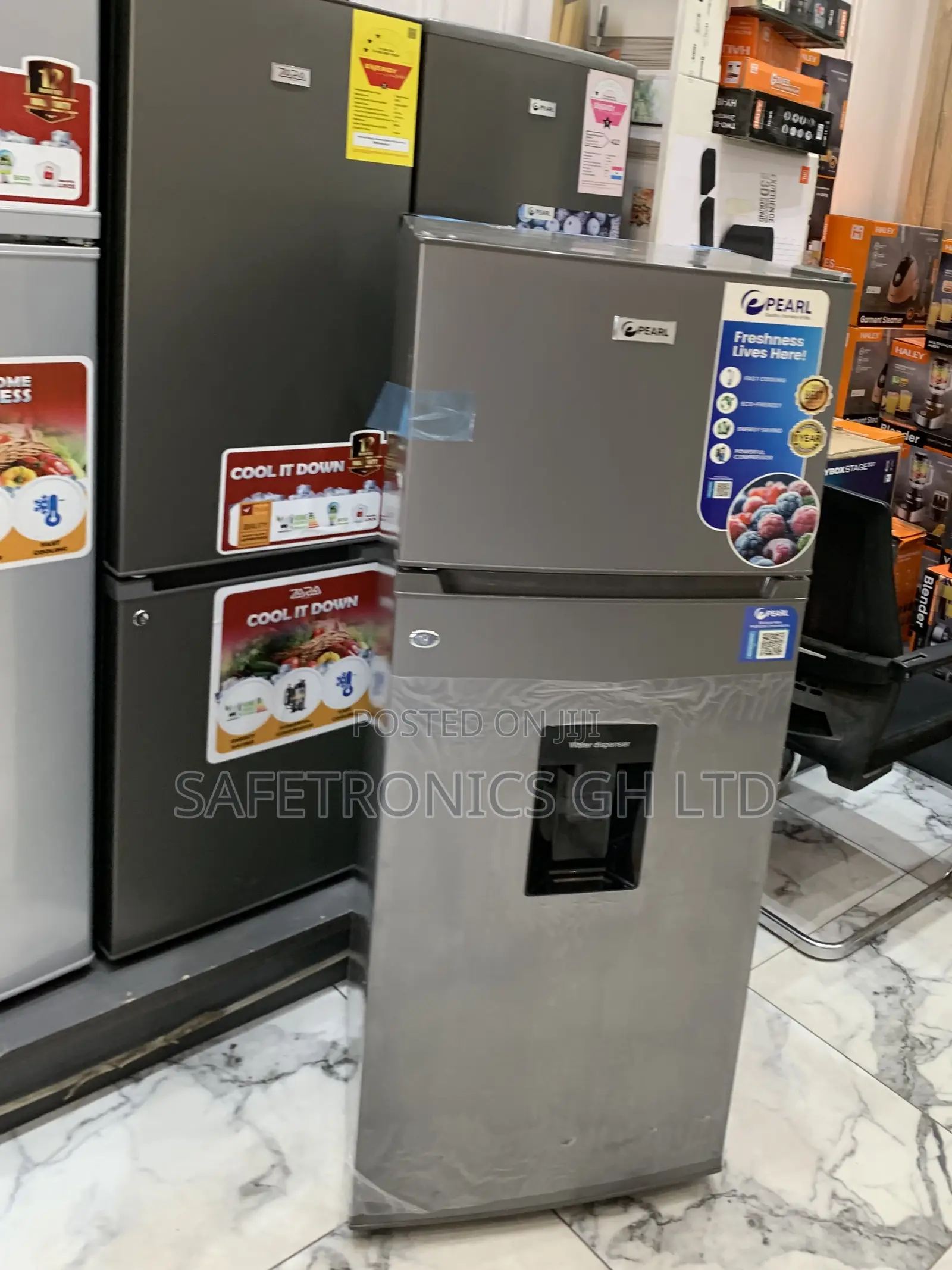 Trust New Pearl Pf-252twd-5e 204l Dispenser Fridge Doubledoor Topmount