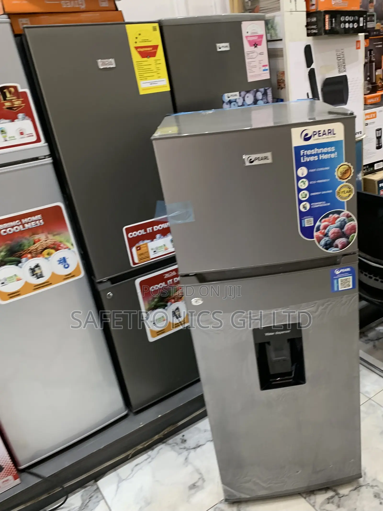 Trust New Pearl Pf-252twd-5e 204l Dispenser Fridge Doubledoor Topmount