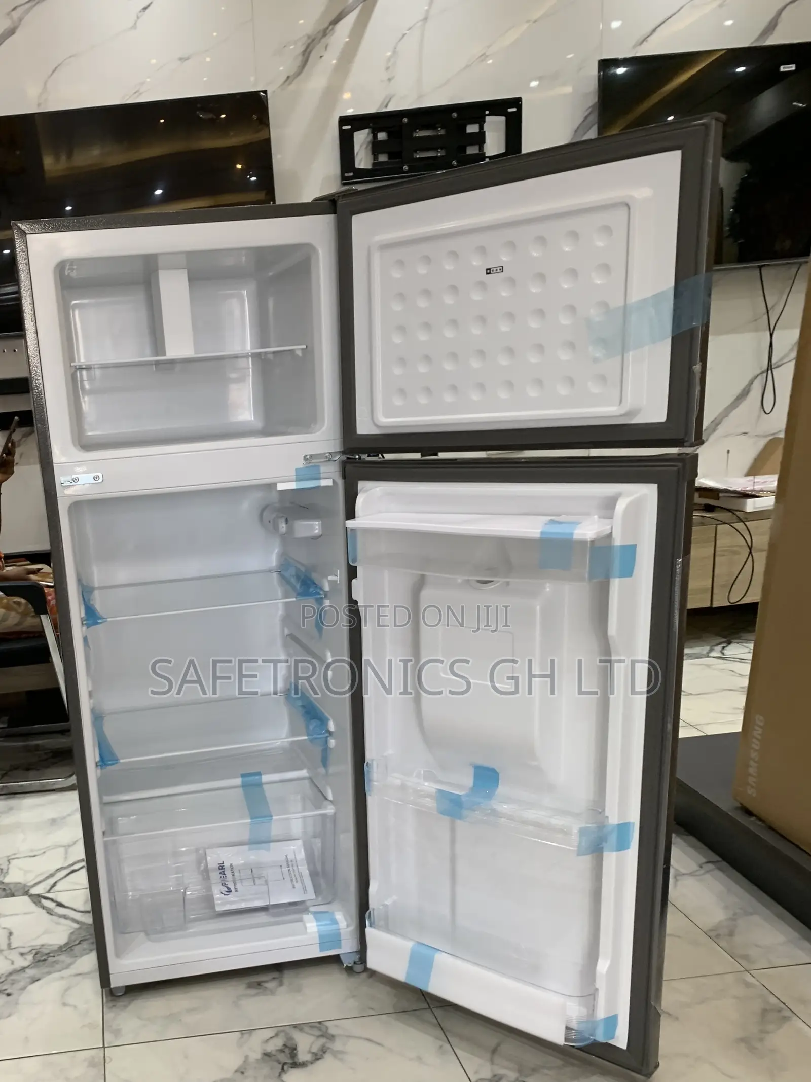 Sealed Pearl Pf-252twd-5e 204l Dispenser Fridge Doubledoor Topmount