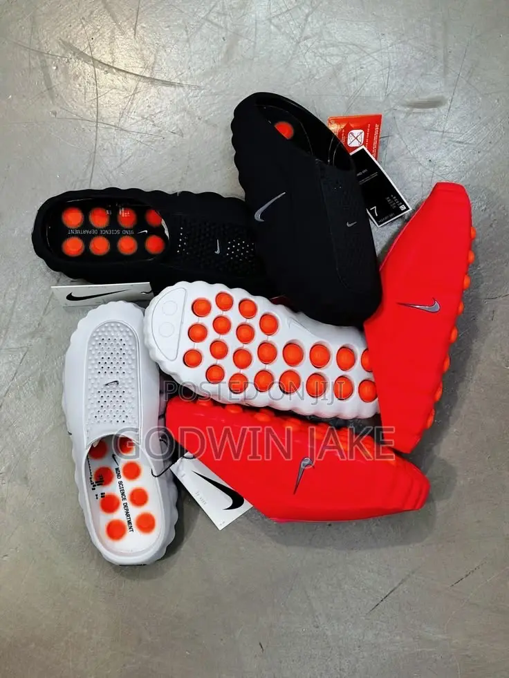 Nike Mind Mule Slide – Premium Comfort Clogs | Black, White Red
