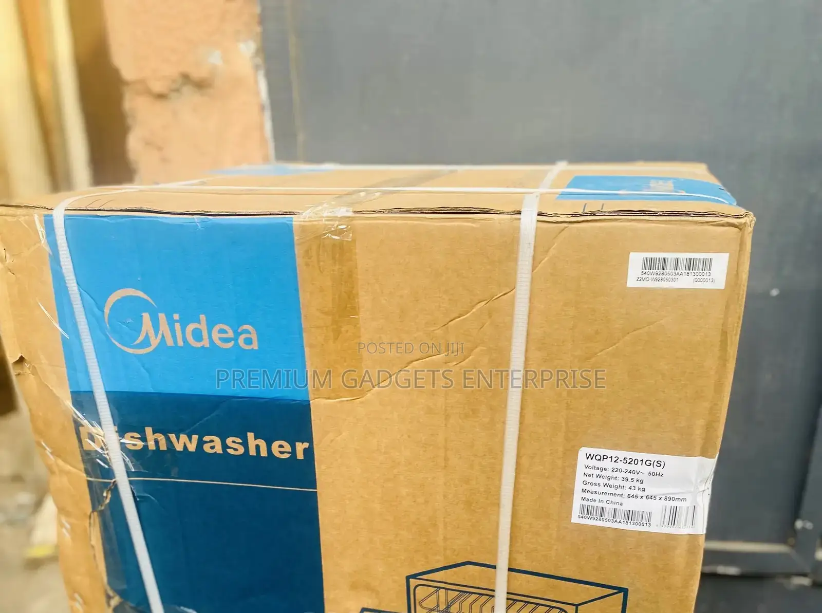 Midea 12 Place Settings Dishwasher , Half Laod Cleaning Wqp12-5201g(S)