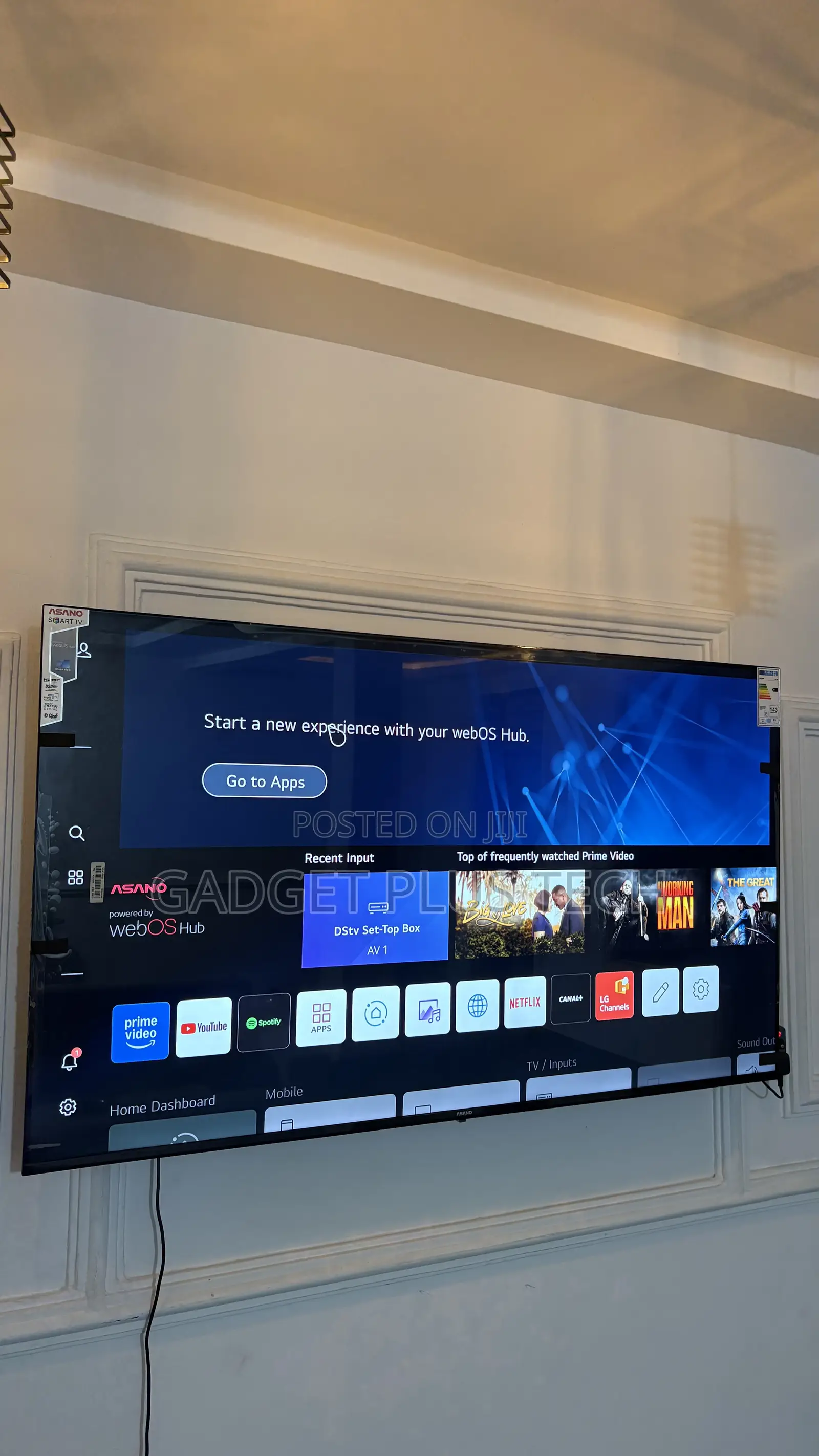 2025 65” Asano Webos Hub Smart Tv