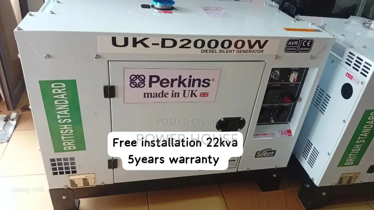 Brand New Perkins 22kva Diesel Generator– Built for Long Lasting Power