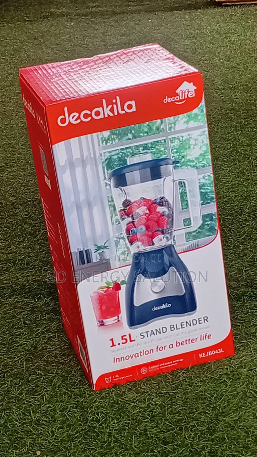 Decakila 1.5l High-Speed Stand Blender for Smoothies Juices