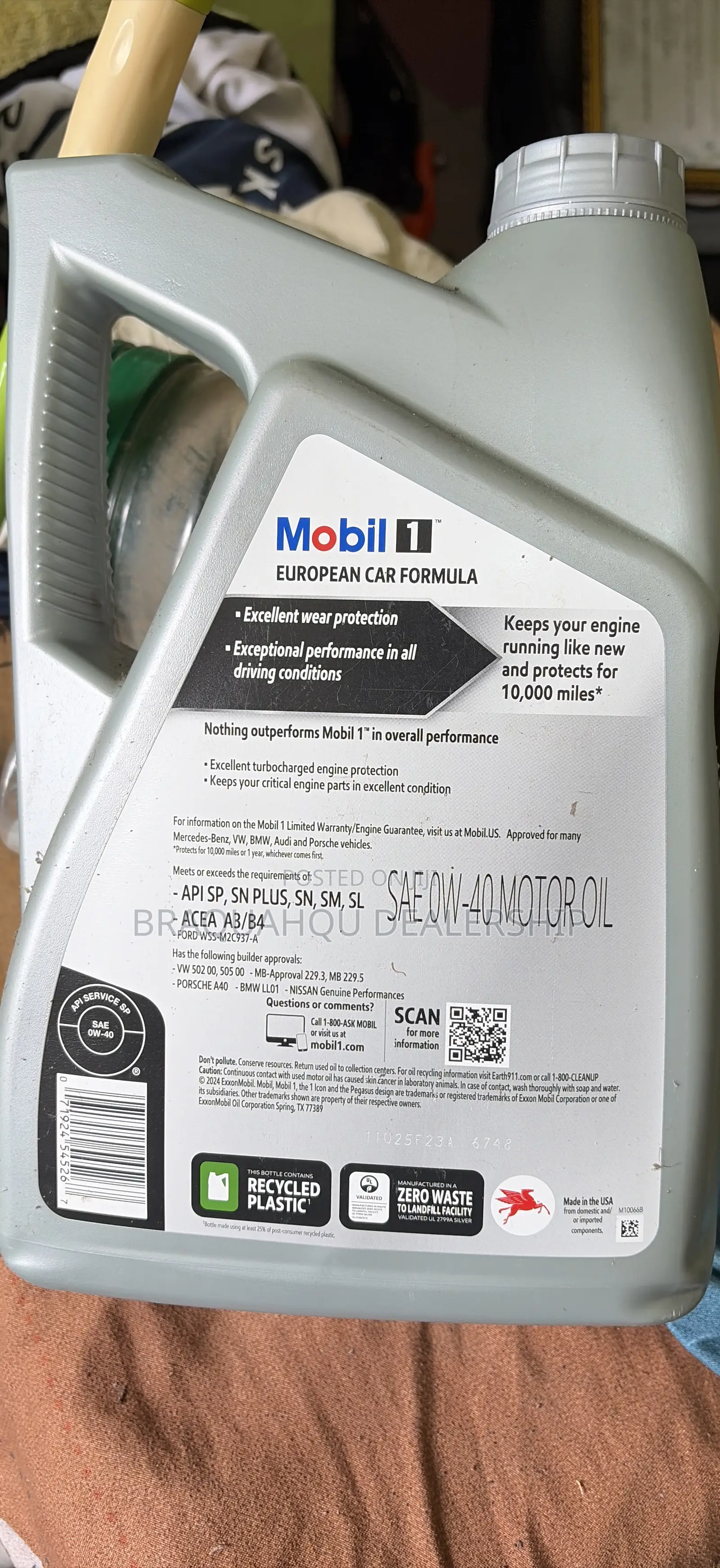Mobil 1 0w 40 Engine Oil