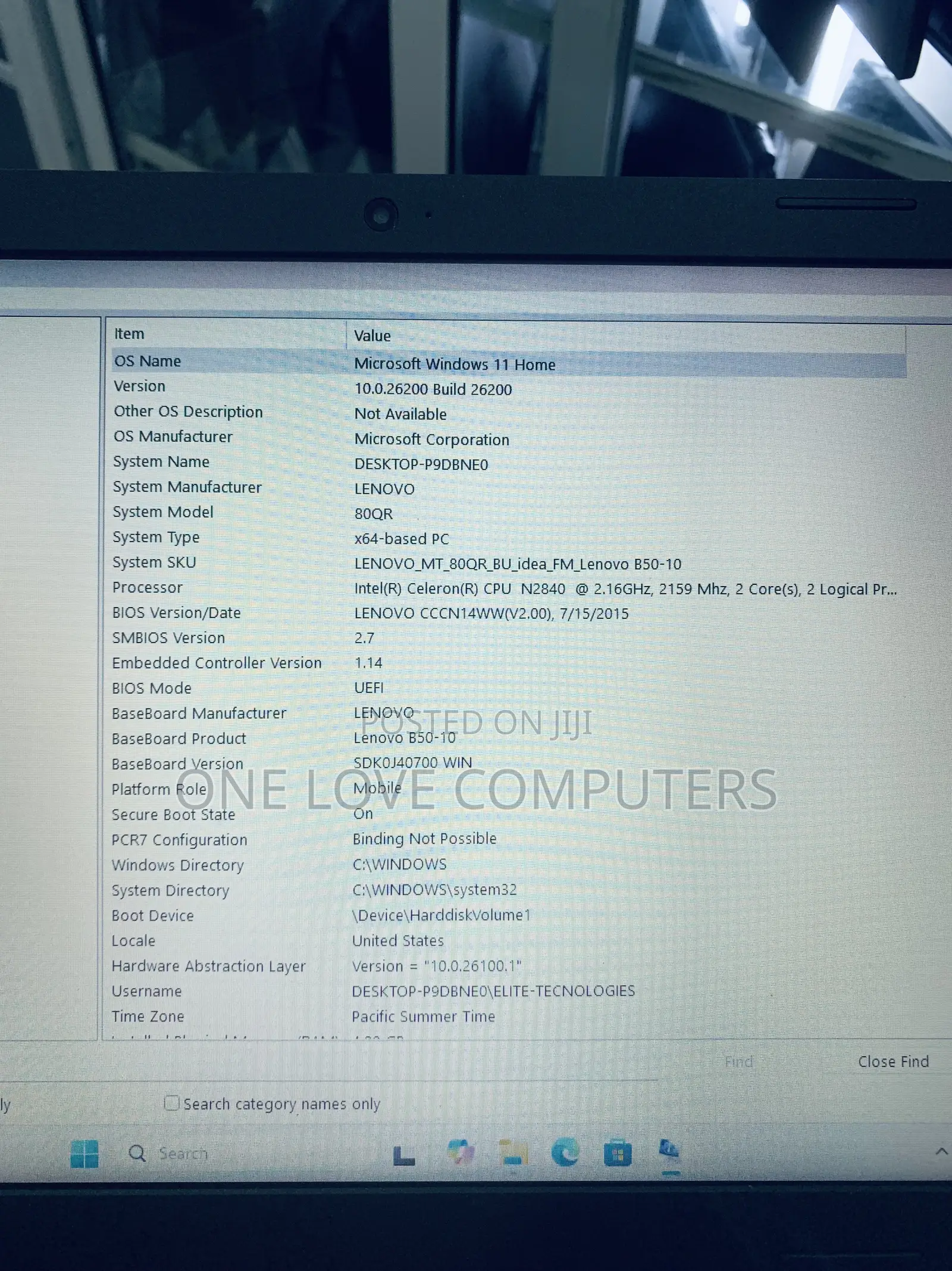 Laptop Lenovo Ideapad 3 4GB Intel Celeron SSD 128GB