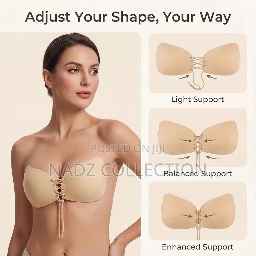 Invisible Strapless Silicone Push Up Bra