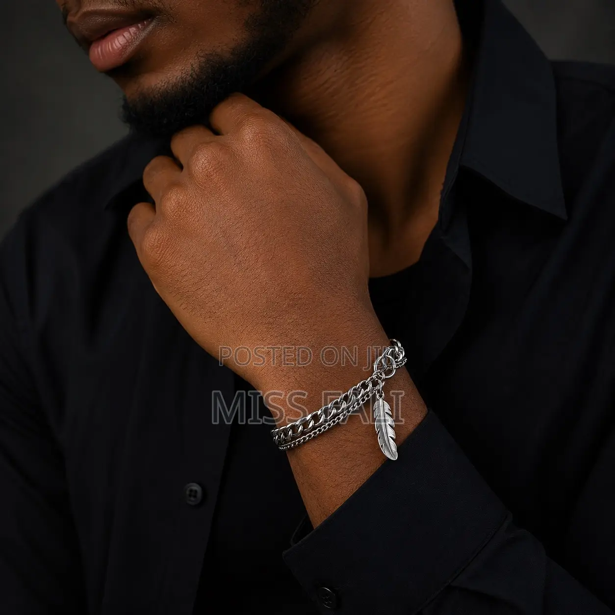 Aether Feather Chain Bracelet