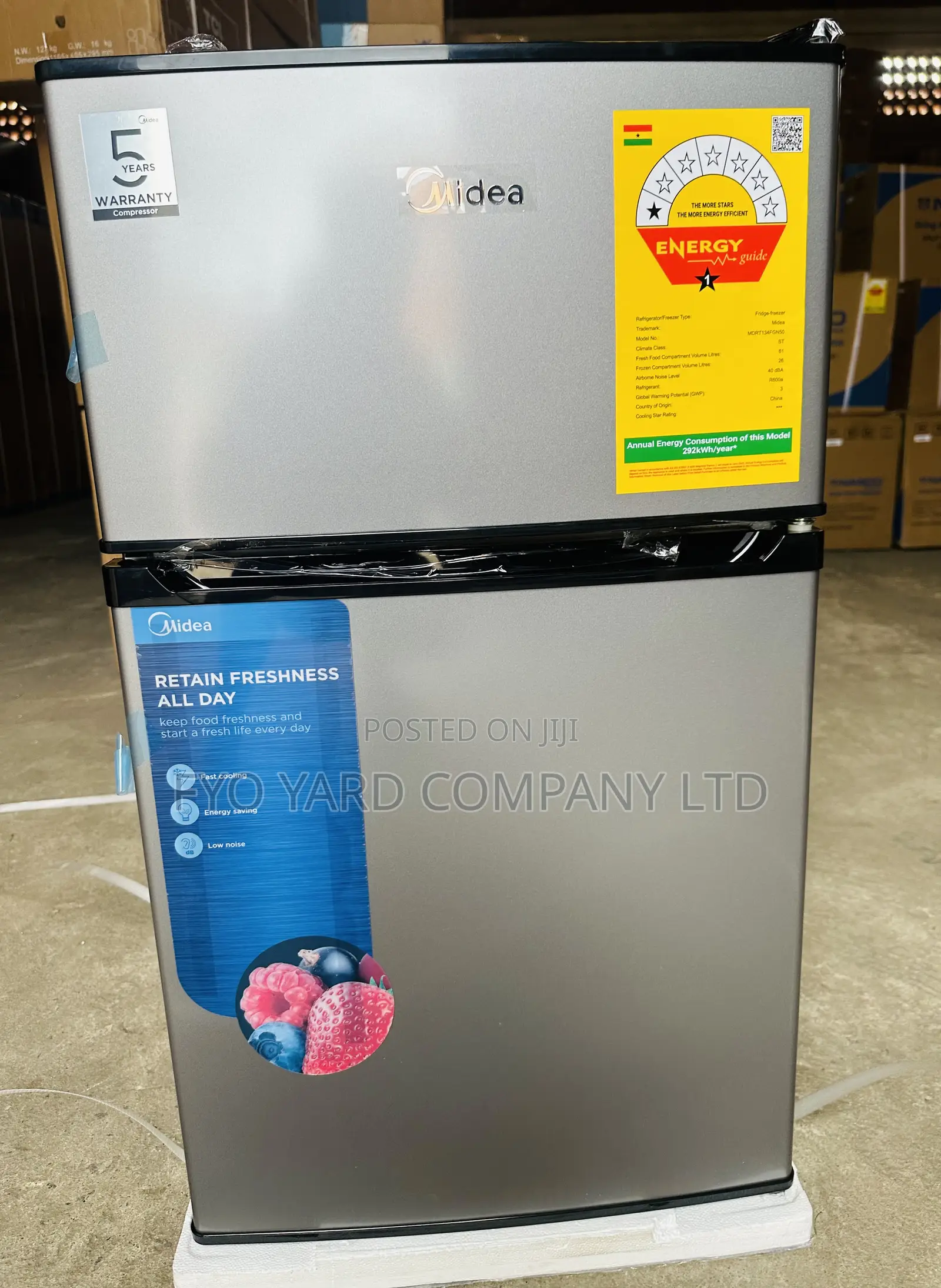 Highes Made Midea Table Top Double Door 87liters Fridge