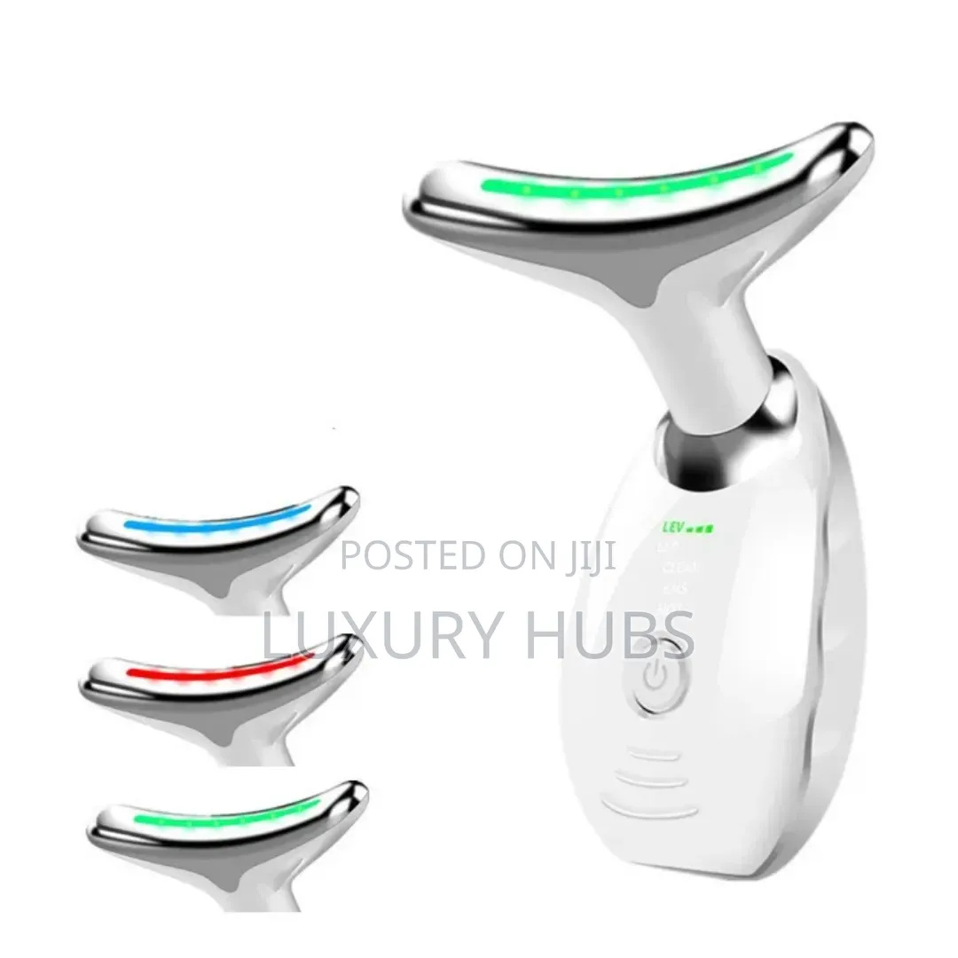Ems Face Neck Lift Massager With Led Light Therapy
