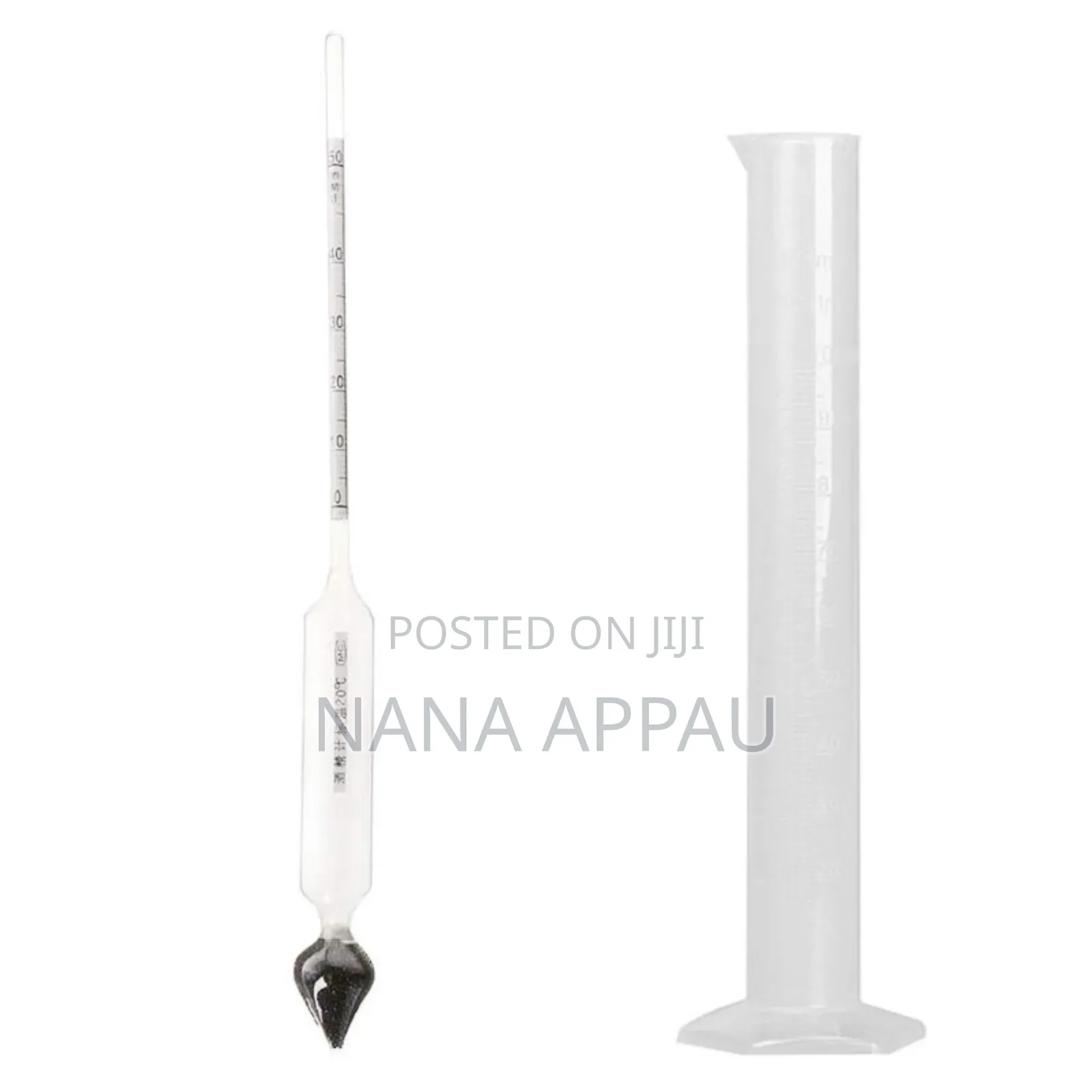 Alcohol Hydrometer 0% to 50% .