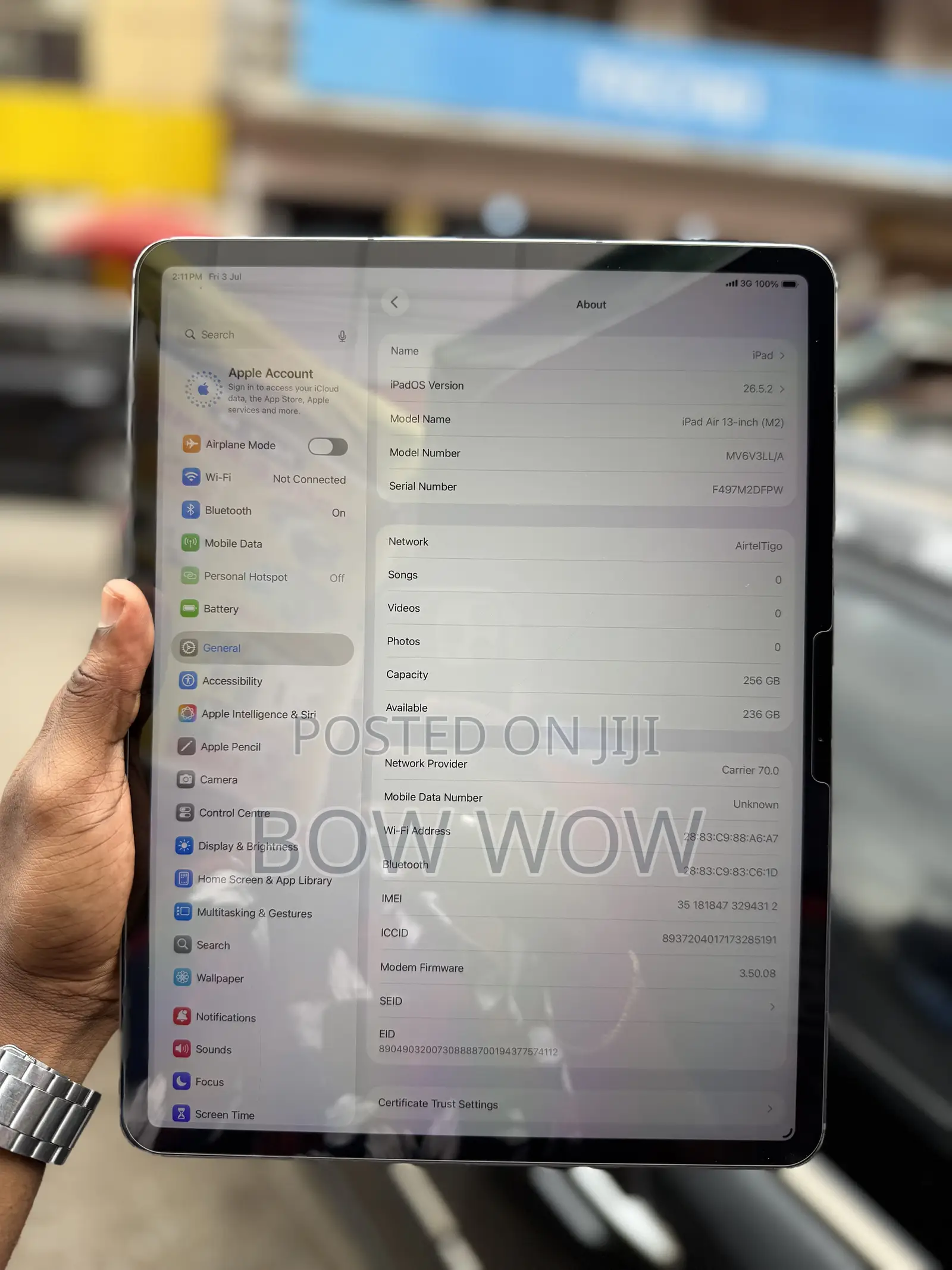 Apple iPad Air 13 (2024) 256 GB Silver