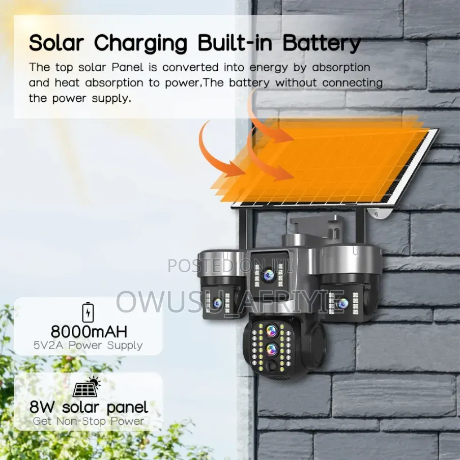 15mp 3lens Solar CCTV