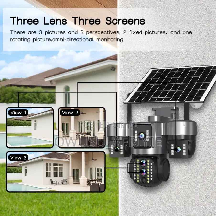 15mp 3lens Solar CCTV