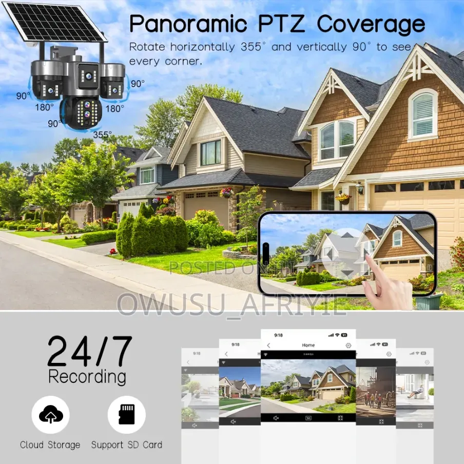 15mp 3lens Solar CCTV