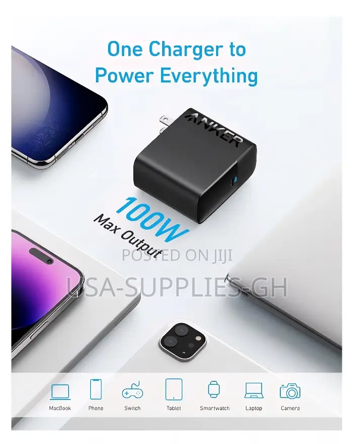 Anker 317 Charger (100w Usb-c) Laptop Macbook Charger From Usa